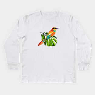 Bee Eater Bird Kids Long Sleeve T-Shirt